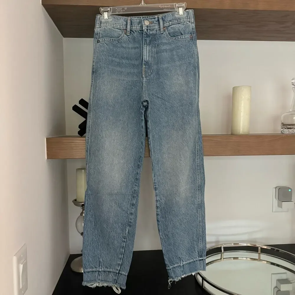 Free People Marion High Waisted Jean in Celeste Blue